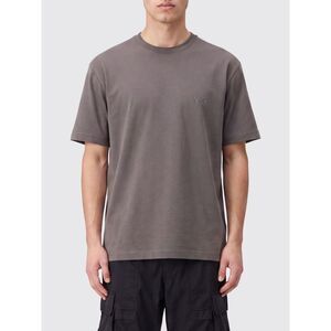 Y-3 Men Crewneck Cotton T-Shirt Y-3 With Short Sleeves And Tone-On-Tone Logo